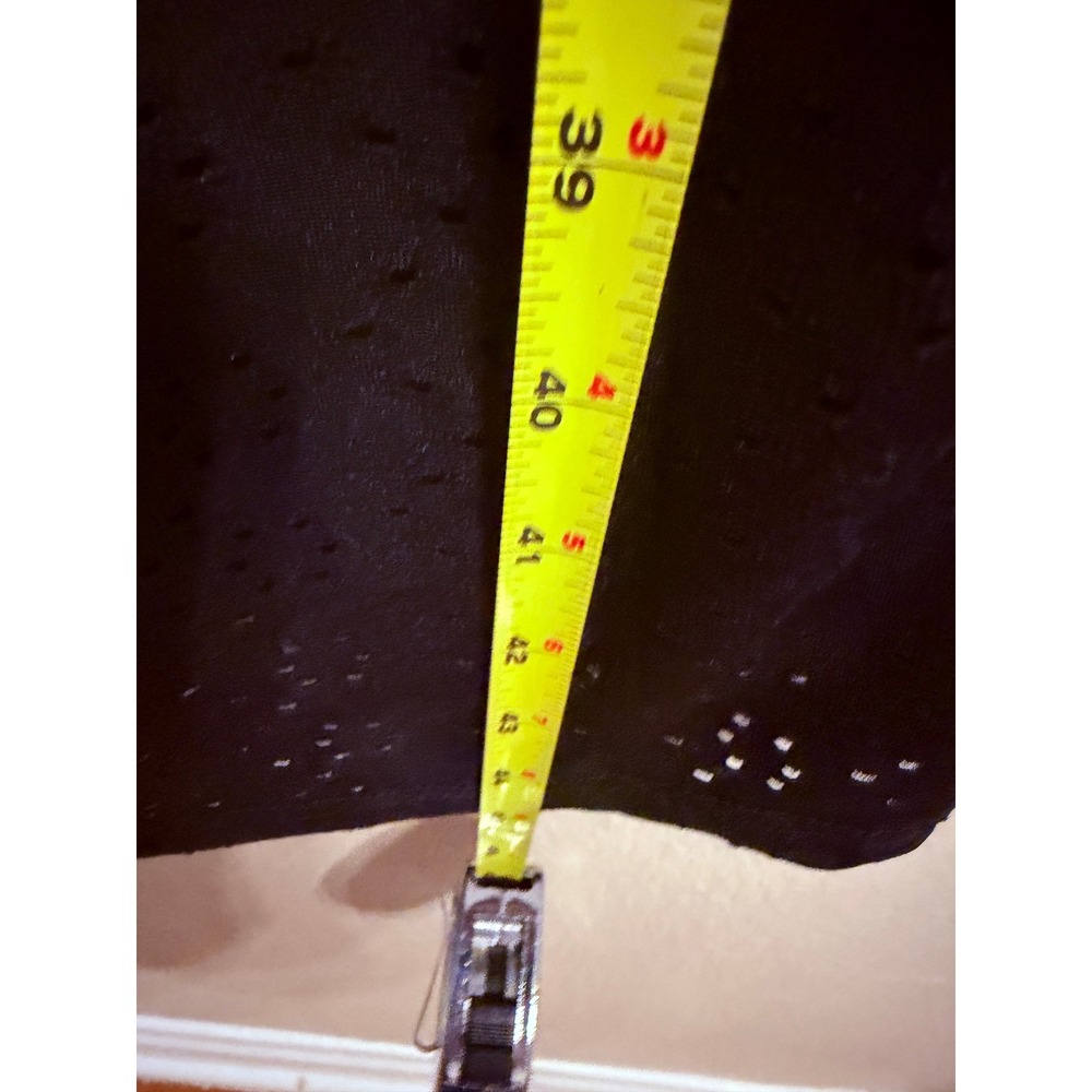 Bloomchic Black Eyelet Corset Midi Dress Hook & Eye Front Size 16 Sleeveless - Picture 6 of 10